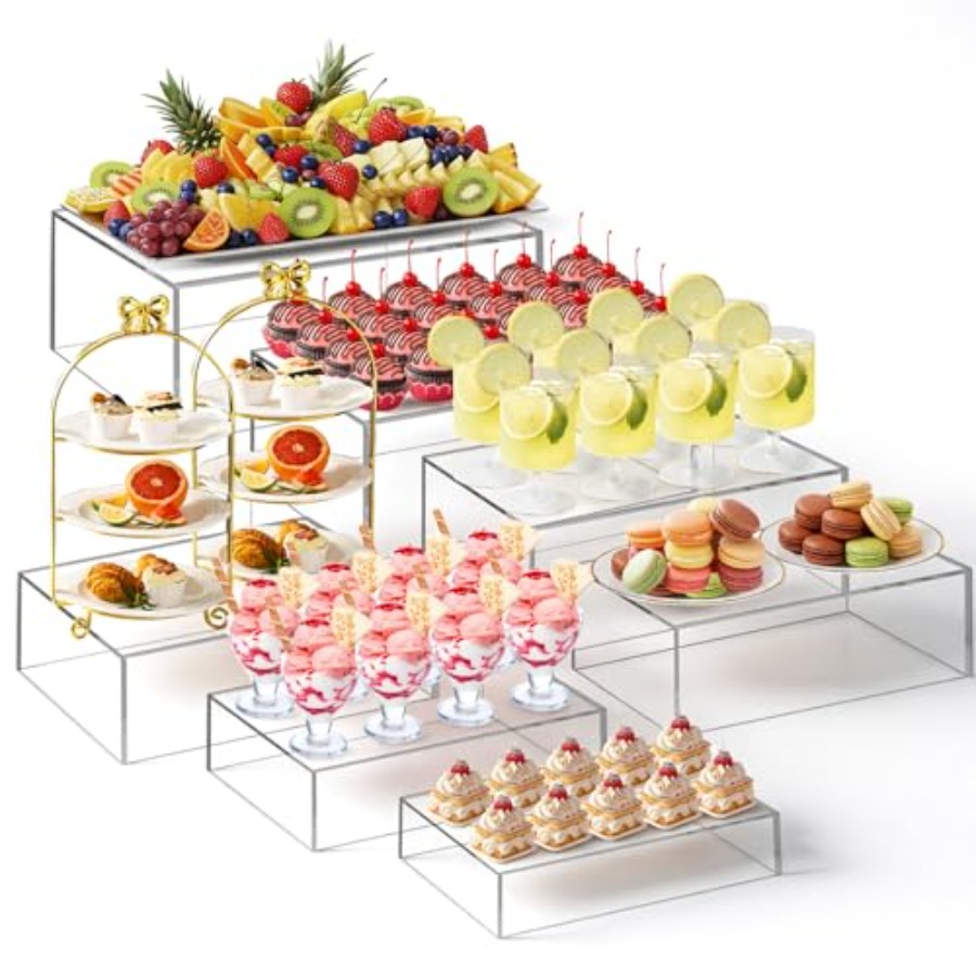 Display Risers Set - Lot de 7 supports de buffet