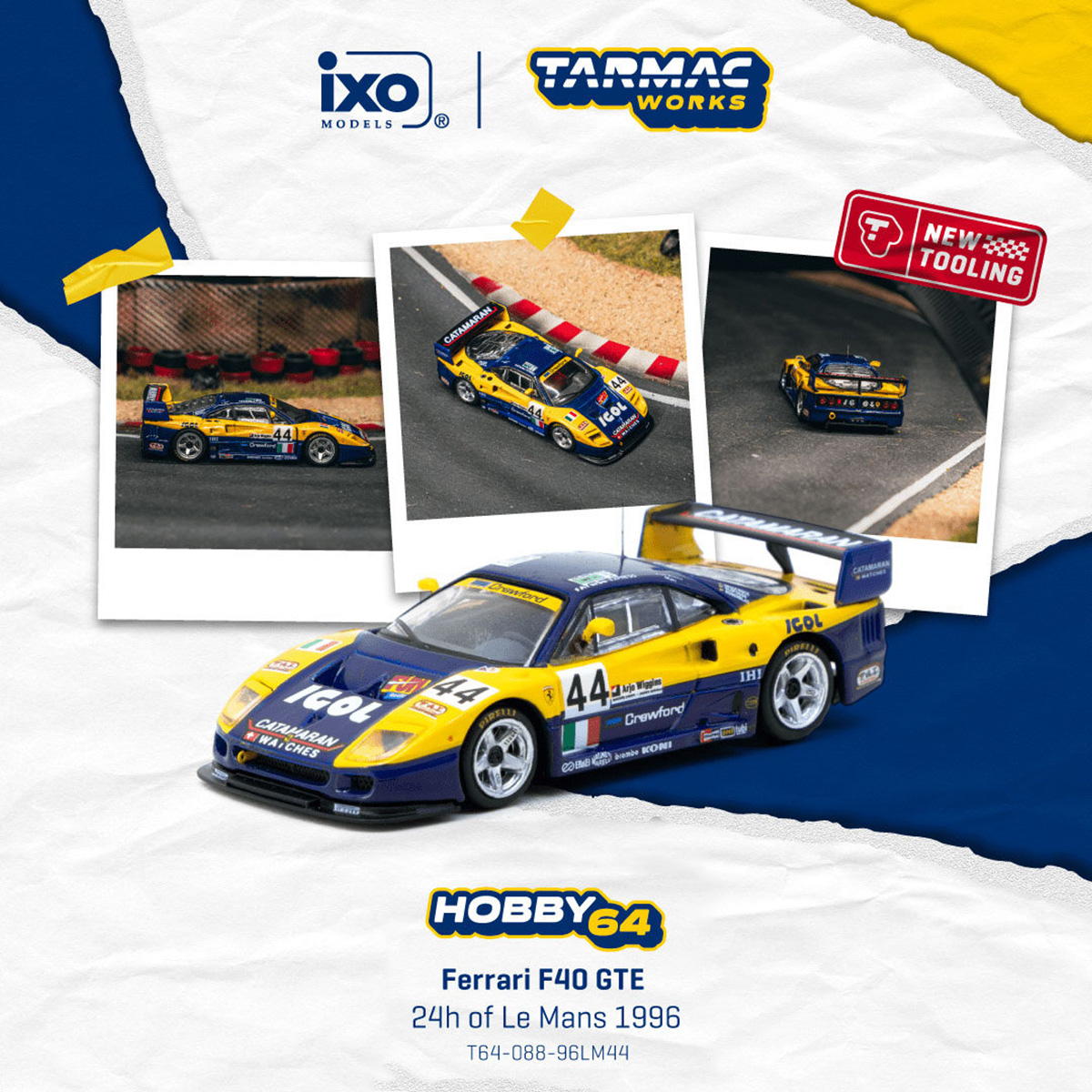 En stock TW 1:64 Ferrari F40 G - Die Cast Car 1 64 avis et prix